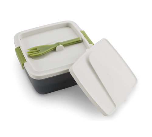 Ланчбокс с раздельными секциями серо-зелёный в Минске, Беларуси