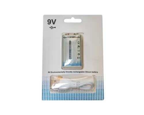 Аккумуляторная батарея типа Крона USB Type-C 9V 1000mAh