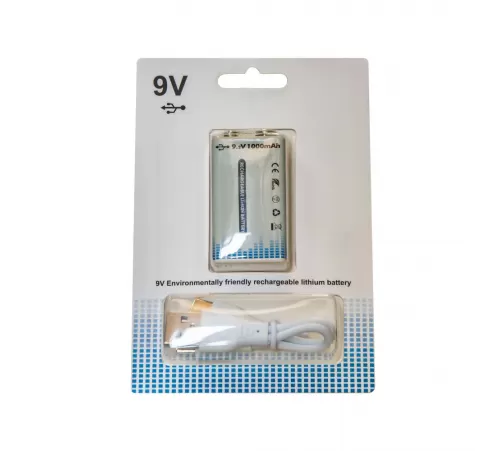 Аккумуляторная батарея типа Крона USB Type-C 9V 1000mAh купить в Минске, Беларуси