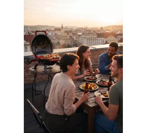 Купить Портативный газовый гриль O-GRILL 7 ULTRA чёрный в Минске, Беларуси