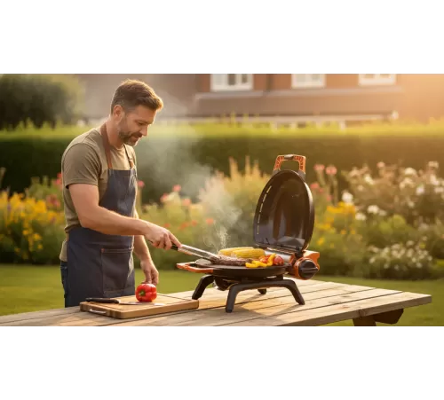 Купить Портативный газовый гриль O-GRILL 7 ULTRA чёрный в Минске, Беларуси