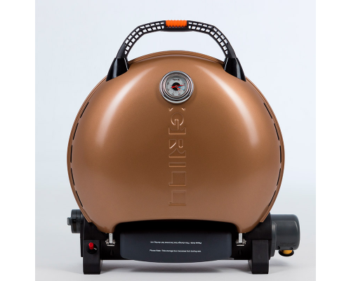 Портативный газовый гриль O-grill 700T золотой (в комплекте адаптер тип А)