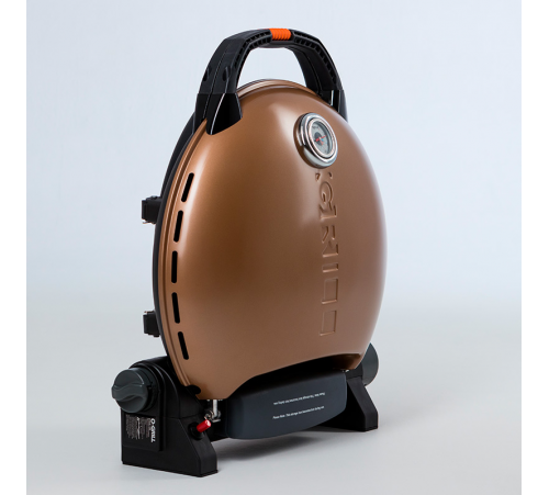 Купить Портативный газовый гриль O-grill 700T золотой (в комплекте адаптер тип А) в Минске, Беларуси
