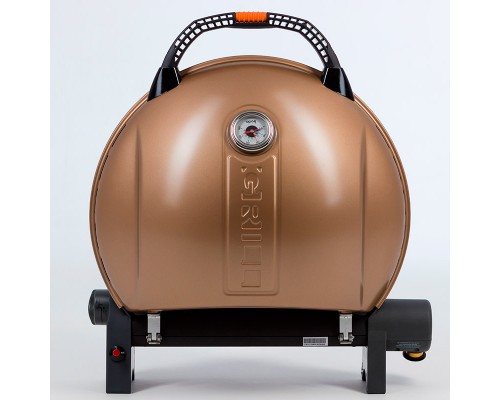 Портативный газовый гриль O-grill 900МT bicolor black-gold (в комплекте адаптер тип А)