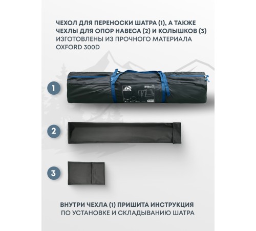 Шатёр автоматический RSP Angle 7 Automatic (синий) купить в Минске или с доставкой по Беларуси