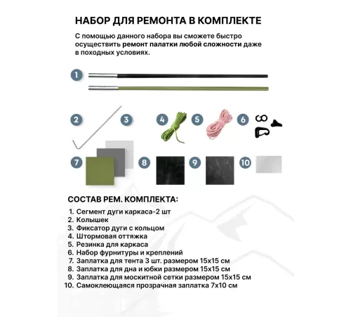 Палатка 4-местная RSP Deep 4 (оливково-зелёный) купить в Минске или с доставкой по Беларуси!