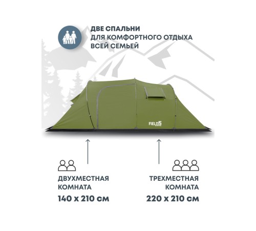 Палатка кемпинговая RSP Field 5 (оливково-зелёный) купить в Минске или с доставкой по Беларуси!