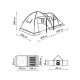 Палатка 4-местная RSP House 4 (зелёный) купить в Минске или с доставкой по Беларуси!