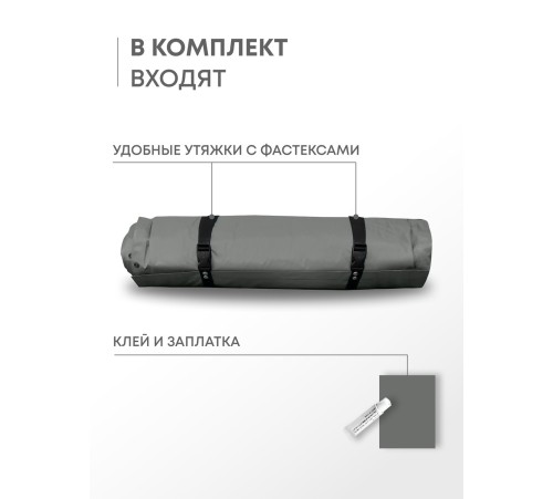 Самонадувающийся коврик RSP Sunny 50 Double (серый) купить в Минске или с доставкой по Беларуси