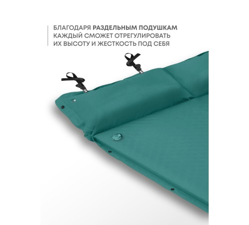 Самонадувающийся коврик RSP Sunny 50 Double (зелёный) купить в Минске или с доставкой по Беларуси