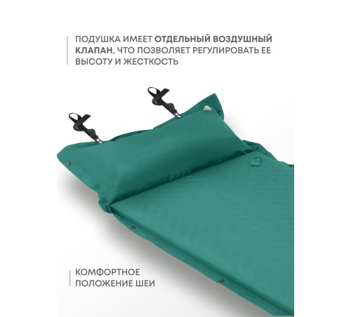 Самонадувающийся коврик RSP Sunny 50 (зелёный) купить в Минске или с доставкой по Беларуси