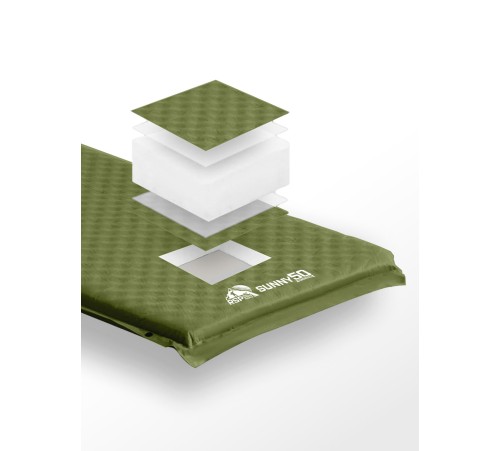 Самонадувающийся коврик RSP Sunny 50 (оливково-зеленый) купить в Минске или с доставкой по Беларуси