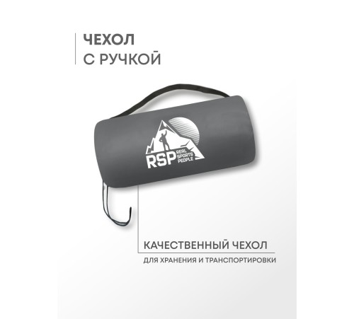 Самонадувающийся коврик RSP Velour 38 (серый) купить в Минске или с доставкой по Беларуси