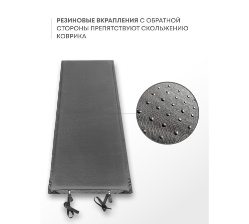 Самонадувающийся коврик RSP Velour 75 (серый) купить в Минске или с доставкой по Беларуси