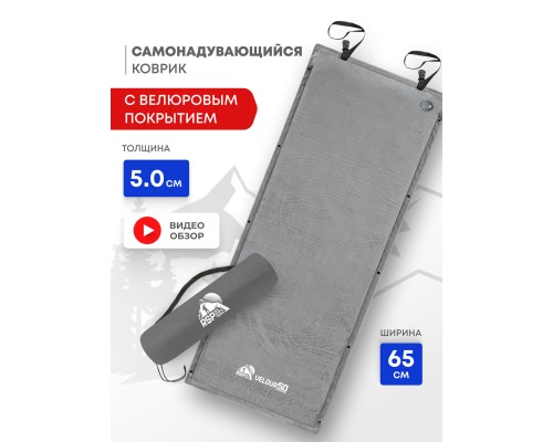 Самонадувающийся коврик RSP Velour 50 (серый)
