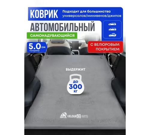 Самонадувающийся коврик RSP Velour 50 Auto (серый) купить в Минске или с доставкой по Беларуси