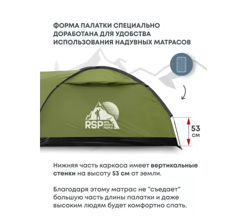 Палатка 4-местная RSP Krewl 4 (оливково-зелёный) купить в Минске или с доставкой по Беларуси!