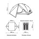 Палатка 2-местная RSP Lark 2 Ultralight (светло-серый) ультралёгкая купить в Минске или с доставкой по Беларуси!