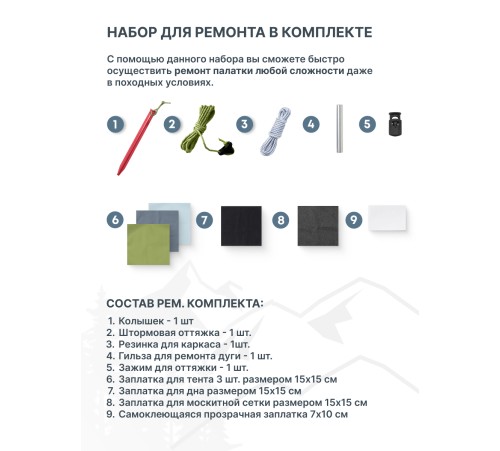 Палатка 2-местная RSP Lark 2 Ultralight (оливково-зеленый) ультралёгкая купить в Минске или с доставкой по Беларуси!