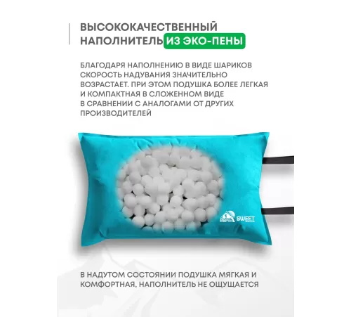 Самонадувающаяся подушка RSP Sweet (Светло-синяя) купить в Минске или с доставкой по Беларуси
