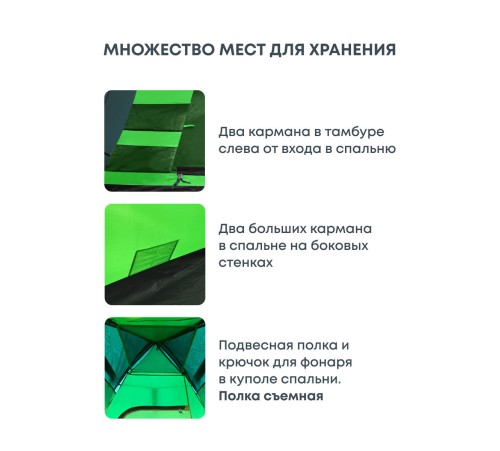 Палатка 2-местная RSP River 2 (зелёный) купить в Минске или с доставкой по Беларуси!