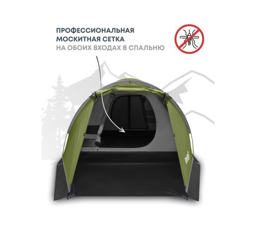 Палатка 2-местная RSP River 2 (оливково-зелёный) купить в Минске или с доставкой по Беларуси!