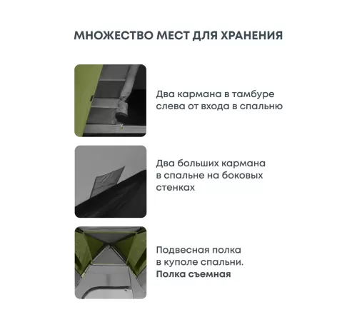 Палатка 3-местная RSP River 3 (оливково-зелёный) купить в Минске или с доставкой по Беларуси!