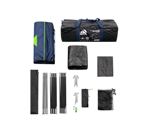 Палатка 3-местная RSP River 4 (синий) купить в Минске или с доставкой по Беларуси!