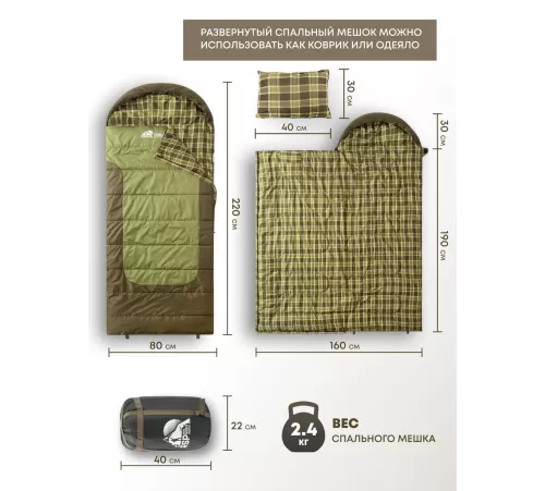 Спальный мешок RSP Chill 300 R (220*80см, молния справа) купить в Минске или с доставкой по Беларуси