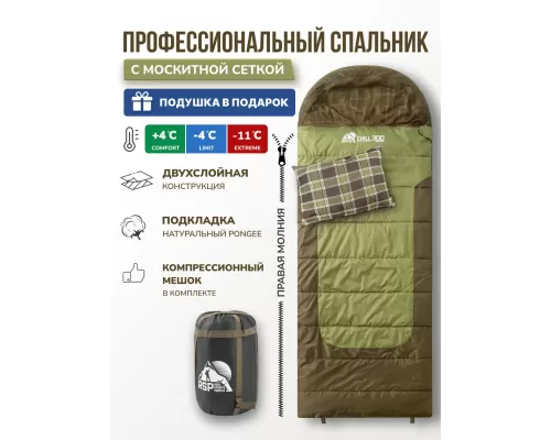 Спальный мешок RSP Chill 300 R (220*80см, молния справа)