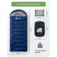 Спальный мешок RSP Sleep 450 L RipStop 2024 (синий, 220*75см, молния слева) купить в Минске или с доставкой по Беларуси