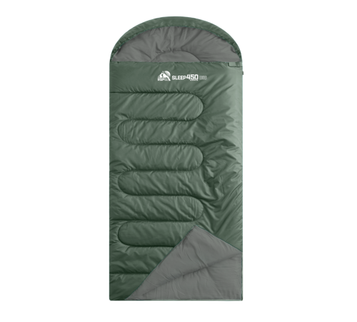 Спальный мешок RSP Sleep 450 BIG L (зелёный, 225*90см, молния слева) купить в Минске или с доставкой по Беларуси