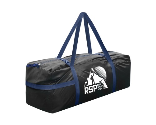 Сумка RSP Duffel M для палатки и снаряжения (60*20*20см, чёрная с синей стропой)