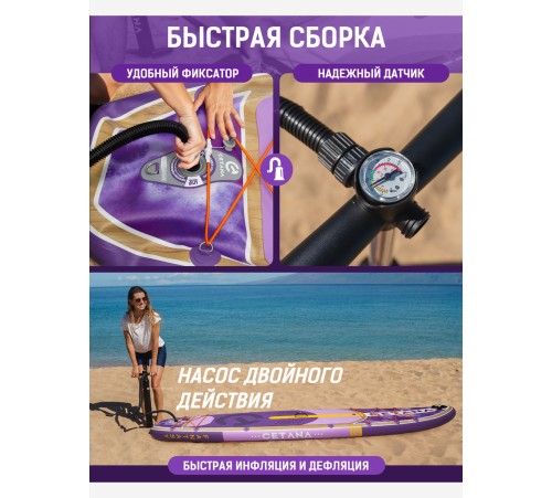 Сапборд CETANA FANTASY PURPLE купить в Минске или с доставкой по Беларуси