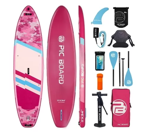 Сапборд Pic Board Camouflage Pink купить в Минске или с доставкой по Беларуси