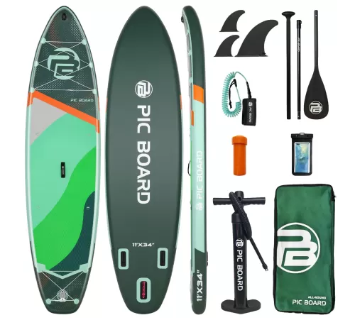 Сапборд Pic Board Water Green Wave Flow 11' купить в Минске или с доставкой по Беларуси