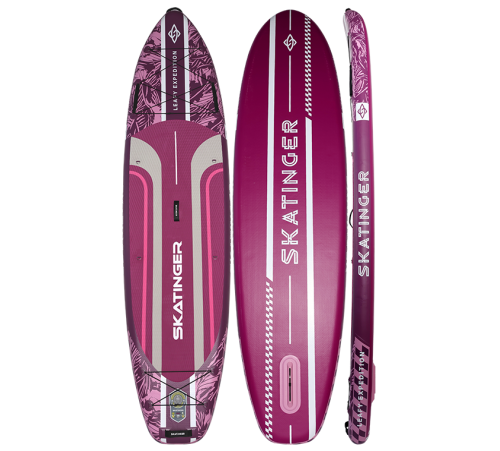 Сапборд Skatinger Leafy Expedition Pink Base купить в Минске или с доставкой по Беларуси