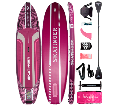Сапборд Skatinger Leafy Expedition Pink купить в Минске или с доставкой по Беларуси