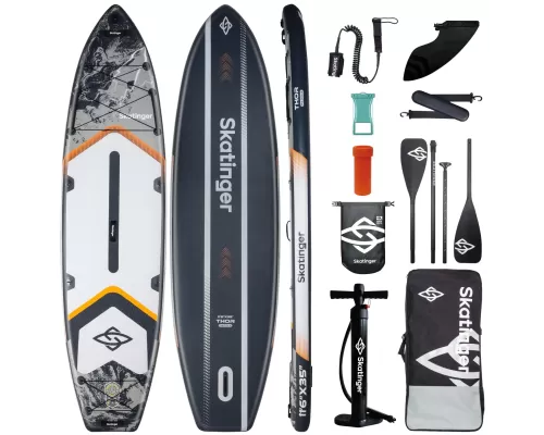 Сапборд Skatinger Thor Gray 11’6″ Woven Drop Stitch
