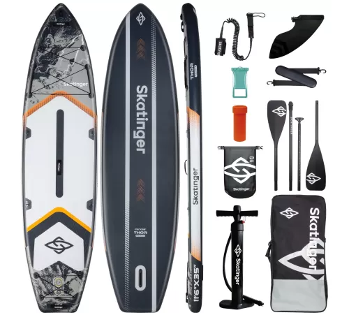 Сапборд Skatinger Thor Gray 11’6″ Woven Drop Stitch купить в Минске или с доставкой по Беларуси