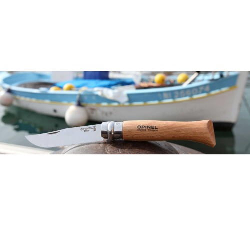 Нож Opinel №7, нержавеющая сталь, рукоять из бука, блистер купить в Минске, Беларуси