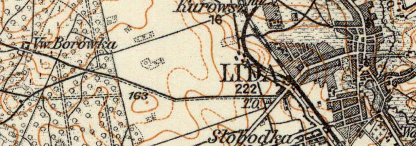 Немецкая километровка Беларуси 1892-1921 года