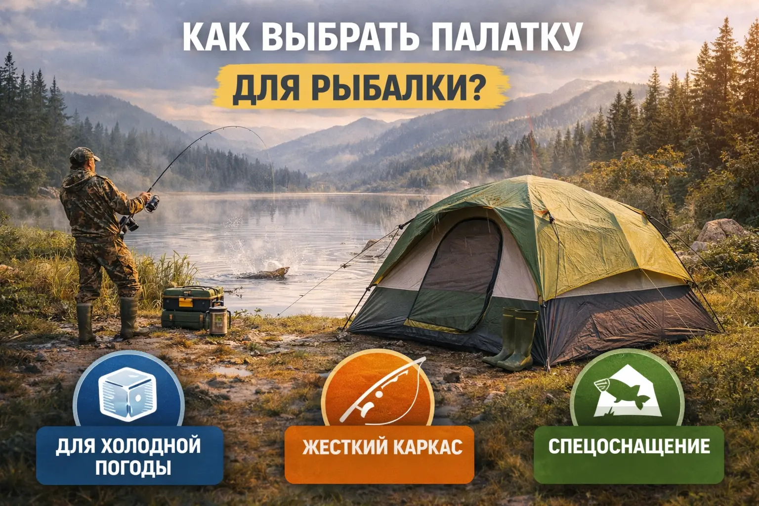 Как выбрать палатку для рыбалки?